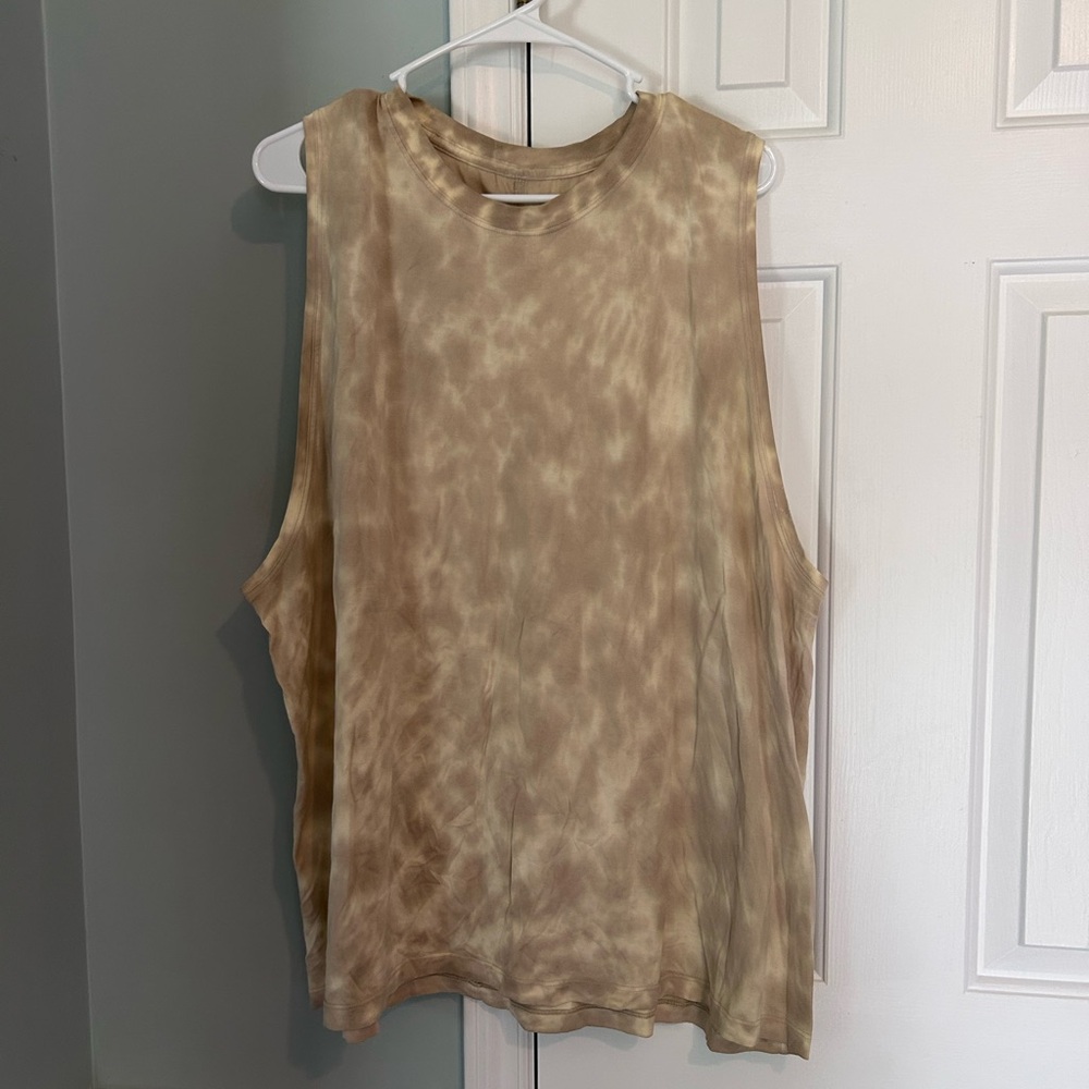 Lululemon oversized tie-dye tank top